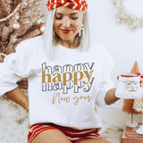 Happy Happy Happy New Year Crewneck Sweatshirt