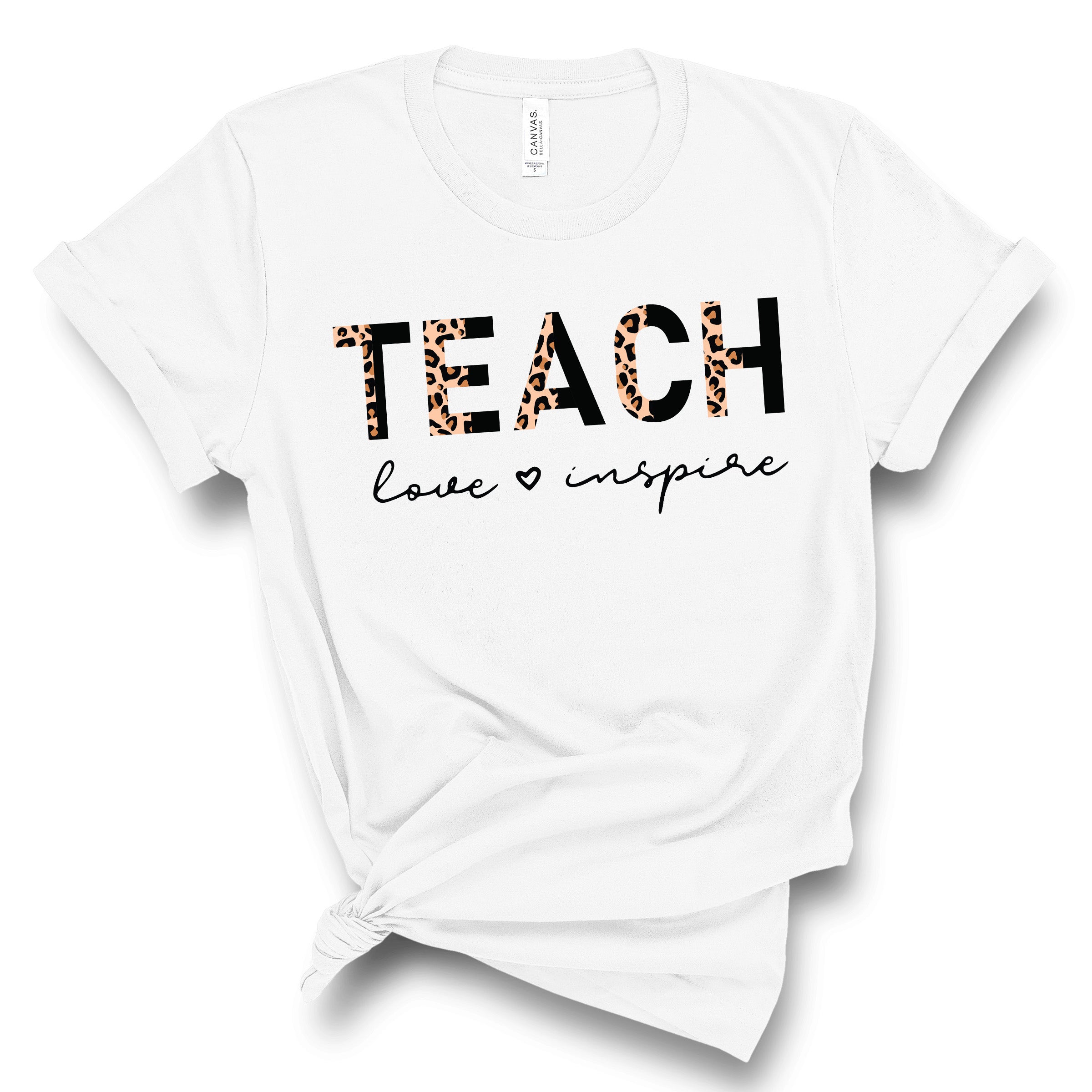 Leopard Teach Love Inspire Shirt