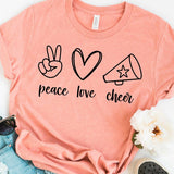 Peace Love Cheer Shirt
