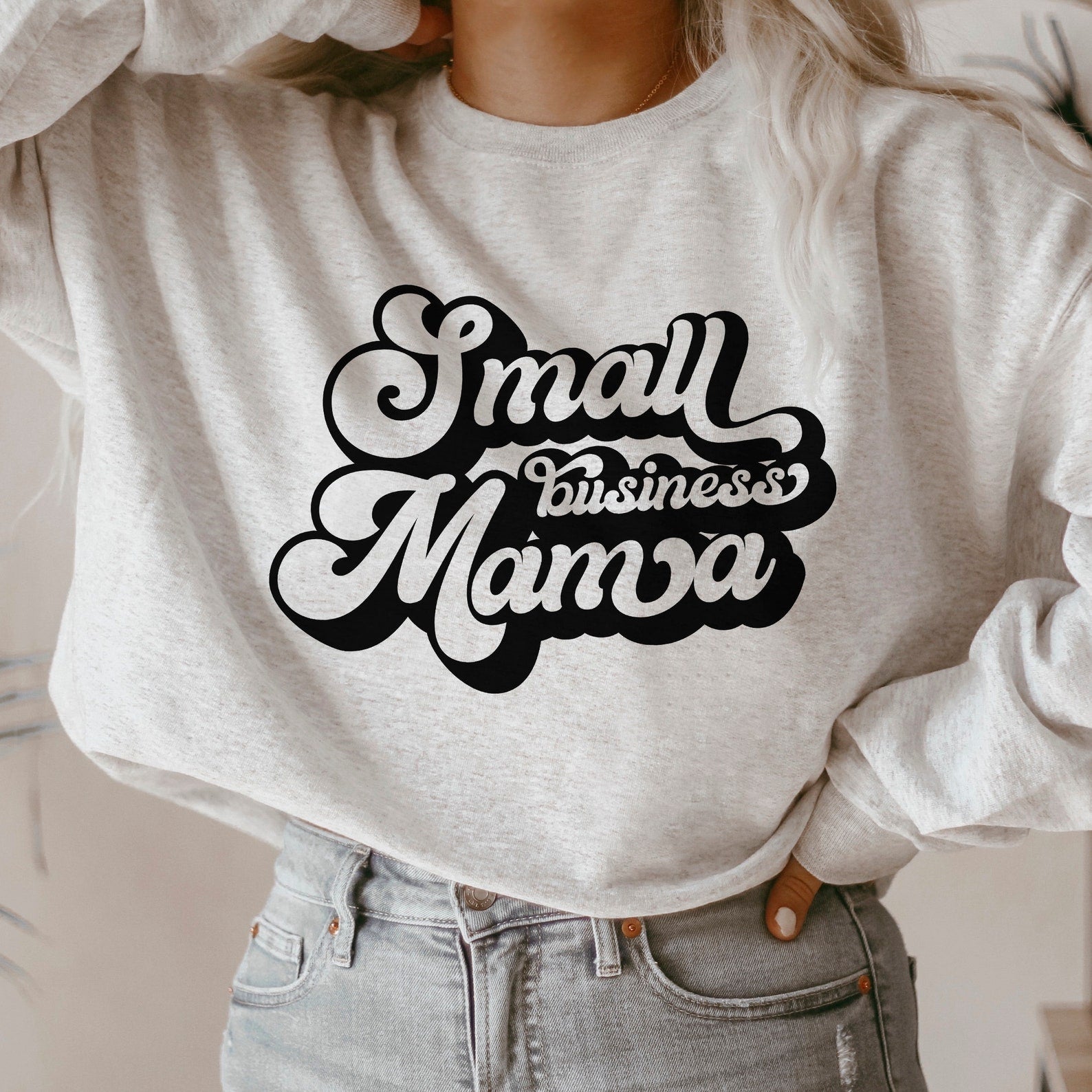 Small Business Mama Crewneck Sweatshirt